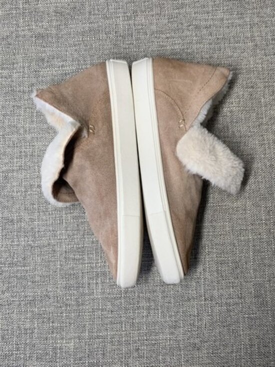 GB Thread-Up Suede Faux Shearling Sneaker Booties Sierra Tan 7 1/2 - Picture 5 of 9